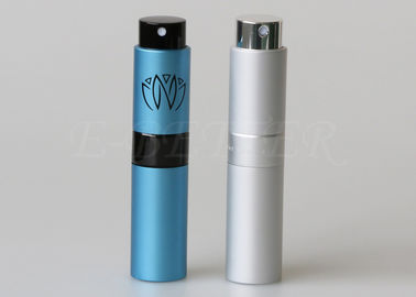 Twist And Spritz Atomizer Mini Cam Doldurulabilir Mini Parfüm Şişesi Sprey Alüminyum Kasa Renkli