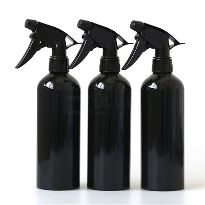 Logo Baskı mat siyah 500ml alüminyum sprey kozmetik şişeleri