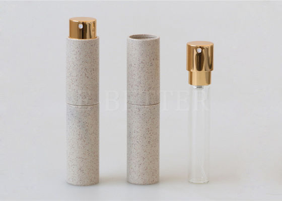 Buğday samanı rengi boş doldurulabilir 10ml sprey mini parfüm atomizer şişesi