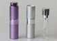 Yuvarlak Metal 5ml Doldurulabilir Büküm ve Spritz Atomizer Seyahat Parfüm Şişesi Bükülmüş Mat Gümüş Renk