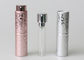 Cam Küçük Doldurulabilir Büküm ve Spritz Atomizer Parfüm Sprey Şişeleri Pembe Renk Özelleştirilmiş