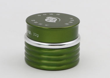 30ml Yeşil Cam Kozmetik Kavanozlar, Nervürlü Gövde Kozmetik Örnek Tencere