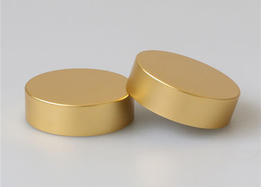 Cam Kozmetik Kavanozlar Vidalı Kavanoz Kapakları 46mm Lüks Metal Altın Rengi Veya Özel