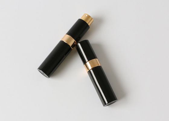 Siyah Mini Parfüm Atomizer Silindirik Şekil Boş Parfüm Şişesi