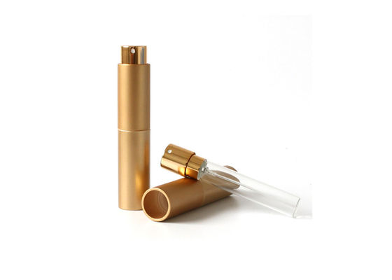 Özel 10ml mini doldurulabilir parfüm atomizer küçük cep altın parfüm sprey şişesi