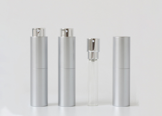 Galvanik plastik Taban camı İç 10ml doldurulabilir parfüm püskürtücü sprey şişesi